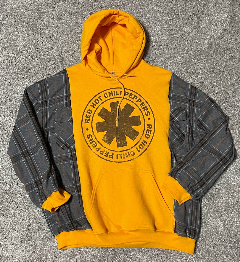 Red Hot Chili Peppers Flannel Hoodie